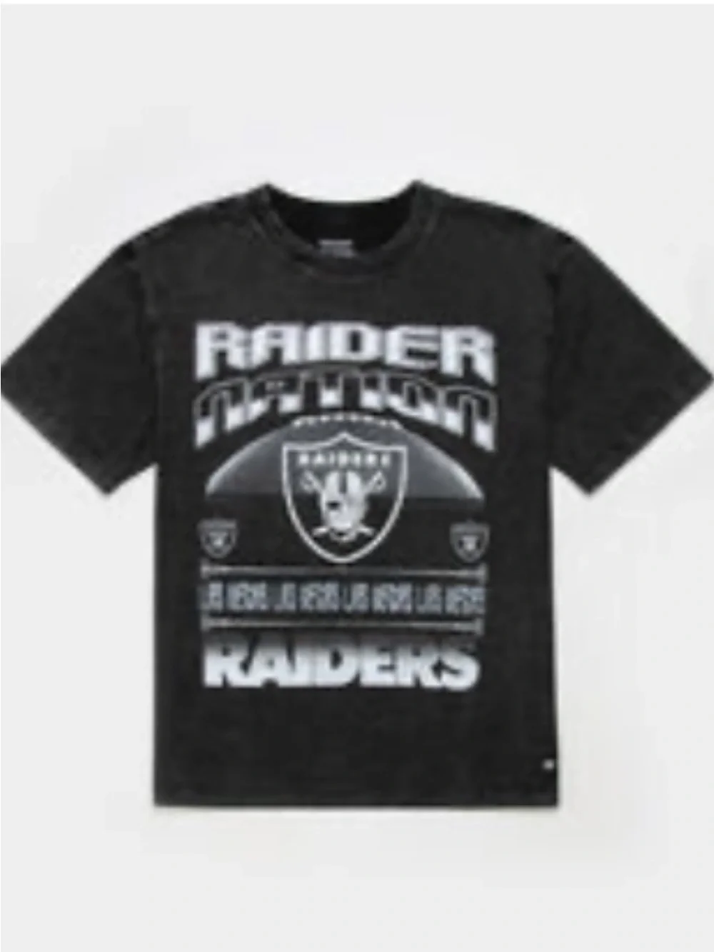 Raiders Nation Graphic Tee - Black Vintage Wash